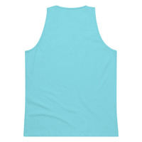 Mens premium tank top - Blue print - Thumbnail 2
