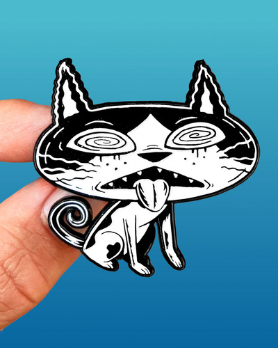 MIDNGHT CATS ENAMEL PIN