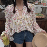 Layered decorative print shirt - Thumbnail 5