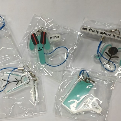 Shitpost world is mine meme miku phone charms