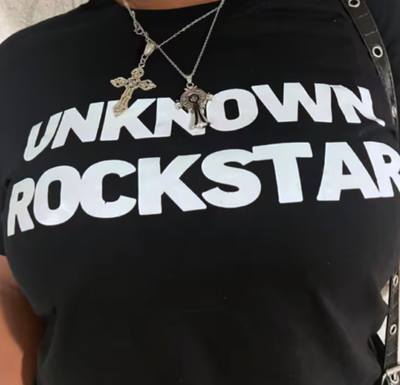 Free Shipping-UNKNOWN ROCKSTAR TEE