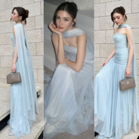 Elegant Strapless A-Line Formal Prom Dresses - Thumbnail 1