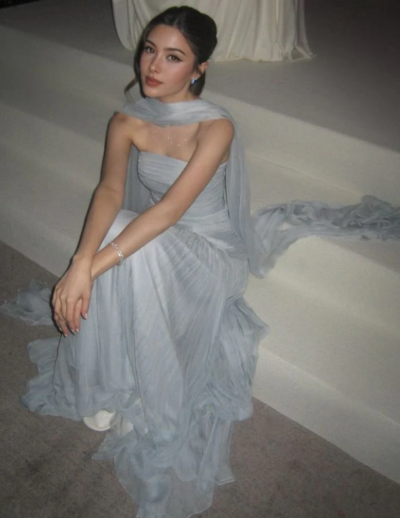 Elegant Strapless A-Line Formal Prom Dresses