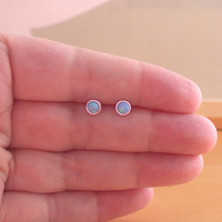 GIFT BOX SET/Sterling Silver Blue Opal Compass Necklace/Opal Necklace/Blue Opal Necklace/Opal Jewellery/Opal Jewelry/Opal Earrings/October Birthstone - Thumbnail 7