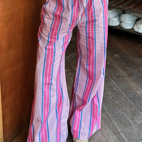 PINK STRIPED DRAWSTRING PANT - Thumbnail 4