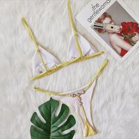 New Swimsuit Sexy laser sparkling Crystal diamond swimsuit - Thumbnail 3