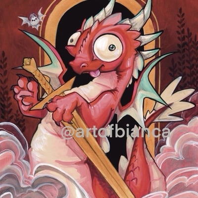 Brake dragon 8x10 print