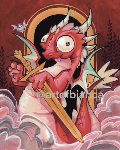 Brake Dragon 8x10 Print