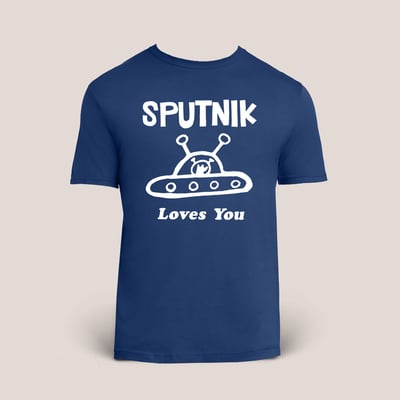 Satellite shirt - loves you - sputnik the band
