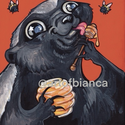 Sweet honey badger 8x10 print