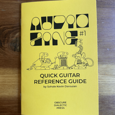 Audio zine issue #1 (guitar reference guide)