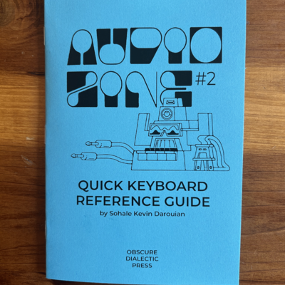 Audio zine issue #2 (keyboard reference guide)