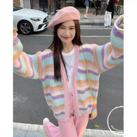 Rainbow-colored striped sweater - Thumbnail 2