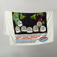 50x60 Aurora GLOW Monsters 1969 Comic Book Ad Throw Blanket - Thumbnail 5