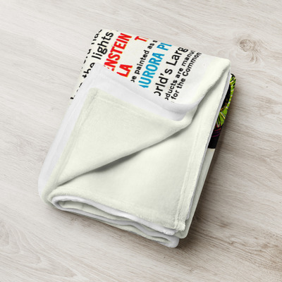 50x60 aurora glow monsters 1969 comic book ad throw blanket