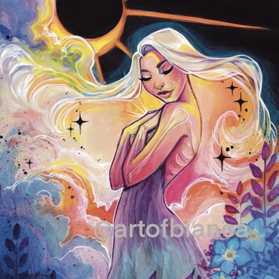 Goddess sunbeams 8x10 print