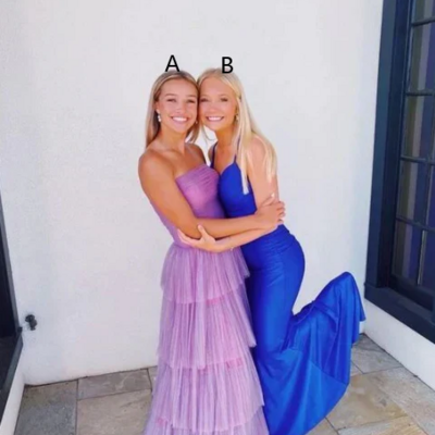 Chic a line formal long graduation evening dresses - Thumbnail 2