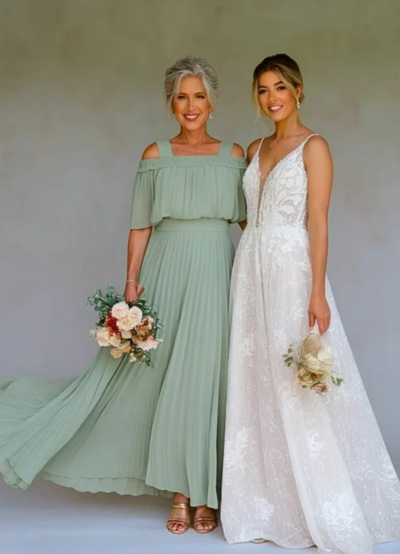 A Line Mint Green Mother of the Bride Dress Formal Dress
