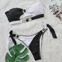 Women Swimwear Two-pieces Bikini set  With Diamond Rhinestone? - Thumbnail 6
