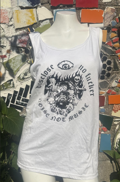 Disclose / No Fucker - Noise Not Music Tank (White)
