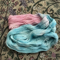 Dead People Tea Hand Dyed Fingering Weight Sparkle Sock Yarn - Thumbnail 1