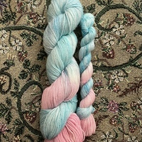 Dead People Tea Hand Dyed Fingering Weight Sparkle Sock Yarn - Thumbnail 2