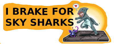 Break for Sky Sharks bumper sticker 