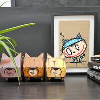 🐱 Painting by Celipe Perroloco"Blue Cat"  - Thumbnail 6