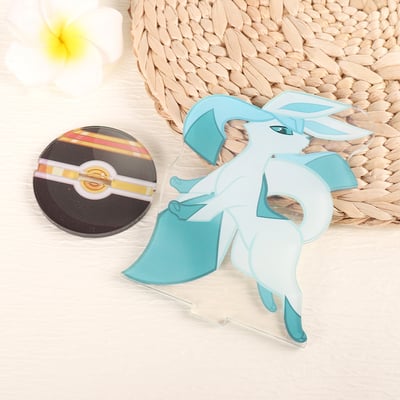 Glaceon standee - eeveelutions - with shiny version on the other side!~