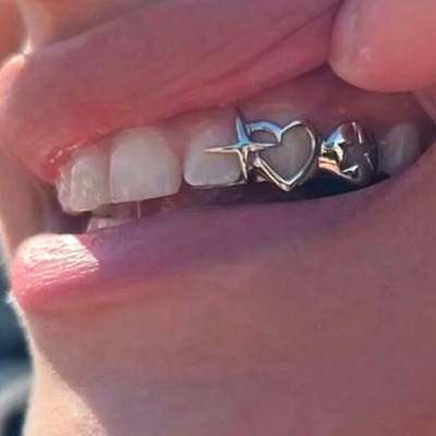 Free shipping-hollow heart & star grillz - Thumbnail 1