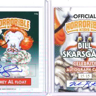 Horrorible kids bill skarsgard - celebrity auto card
