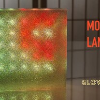 GlowPop - eye candy - mood light - RGB Lava Lamp - foldable LED diffuser - ambient sculpture - electronic art - tech decor