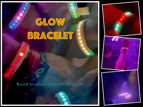 Unique Glow LED wristband/bracelet - Neon,PLUR,Rave Outfit, Halloween,Burning Man Festival,Party, Glow,Cosplay, Carnival, Animation,Techno