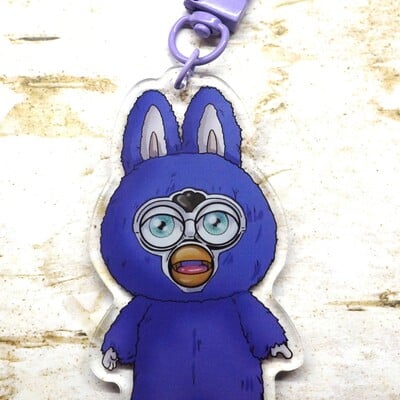 Face off lafufu keychain