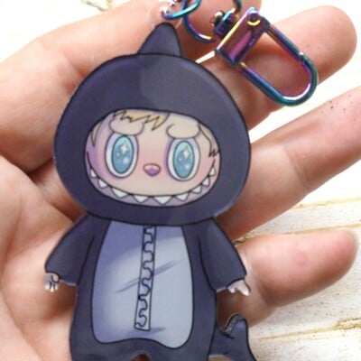 Sharkie lafufu keychain