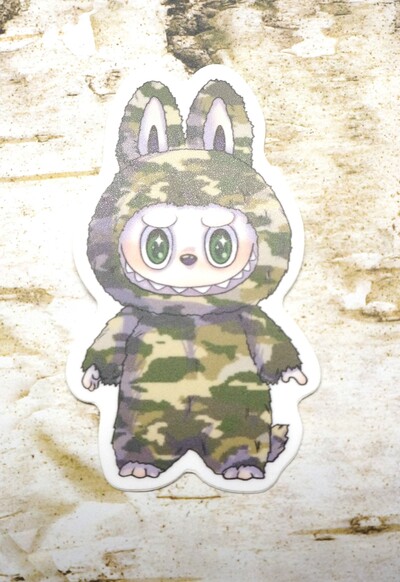 Camo Lafufu sticker