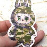 Camo Lafufu sticker - Thumbnail 1