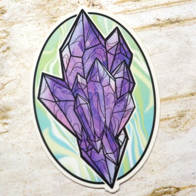 Crystal cluster sticker - Thumbnail 1