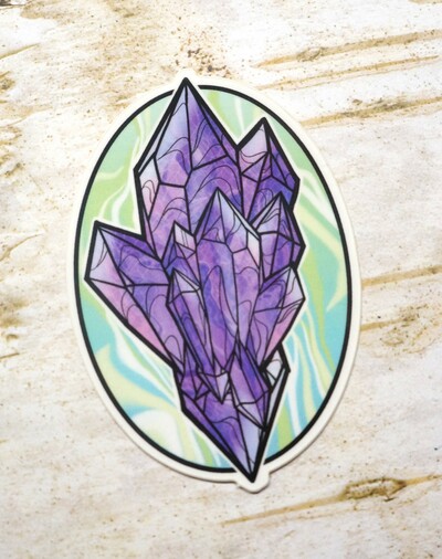 Crystal Cluster sticker