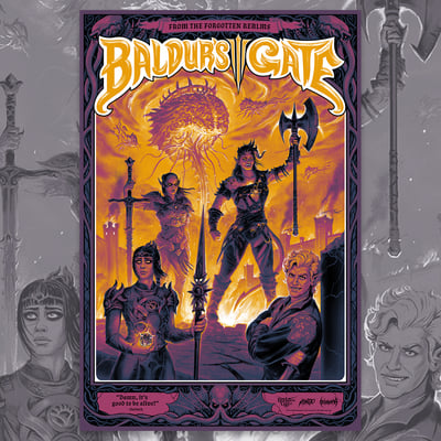 Baldur's gate 3 poster - mondo