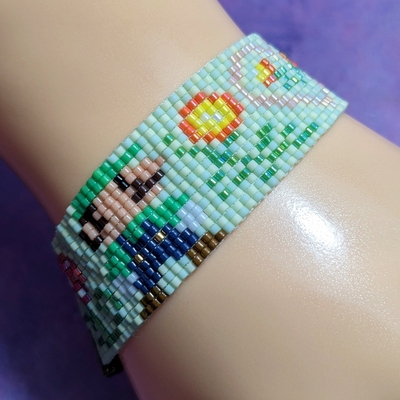 Pixel bracelet - luigi ❤️s daisy