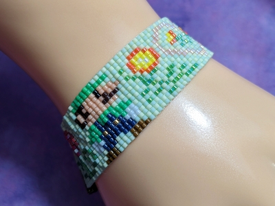 Pixel Bracelet - Luigi ❤️s Daisy