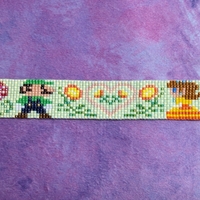 Pixel Bracelet - Luigi ❤️s Daisy - Thumbnail 1