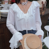 Fashionable casual long-sleeved versatile layered decorative shirt - Thumbnail 3