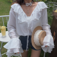 Fashionable casual long-sleeved versatile layered decorative shirt - Thumbnail 6