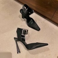 Women's high heels stiletto fashion sexy black - Thumbnail 2