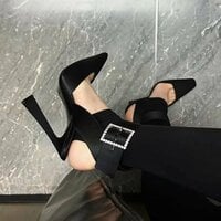 Women's high heels stiletto fashion sexy black - Thumbnail 3