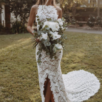 Sexy Backless Boho Lace Wedding Dress For Women - Thumbnail 1