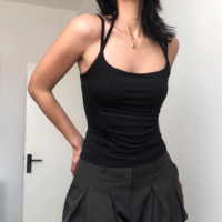 Sexy Hot Girl Leopard Print Diamond Neck Waist Dress - Thumbnail 1
