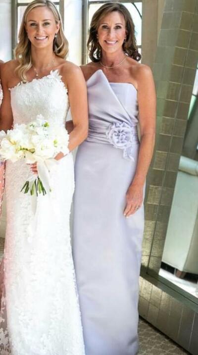 Elegant Sheath Violet Mother Of The Bride/ Groom Dresses Formal Evening Dress